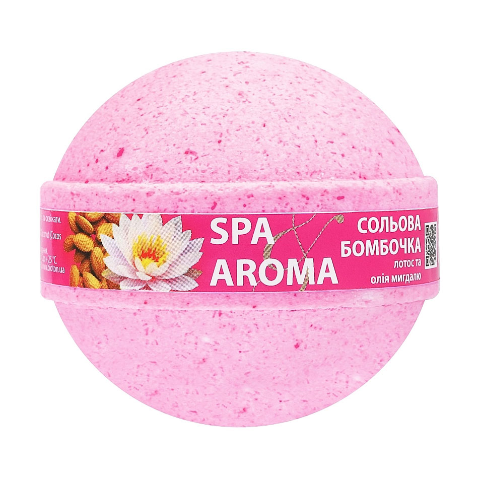 Бомбочка для ванни Bioton Cosmetics Spa &amp; Aroma Лотос та олія мигдалю, 200 г
